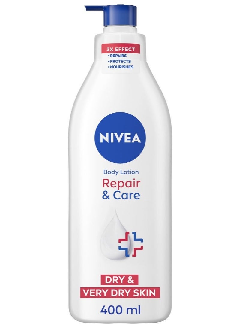 نيفيا لوشن الجسم للإصلاح والعناية، ديكسبانثينول، للبشرة الجافة جدًا متعدد الألوان 2x400 مل - Image 5